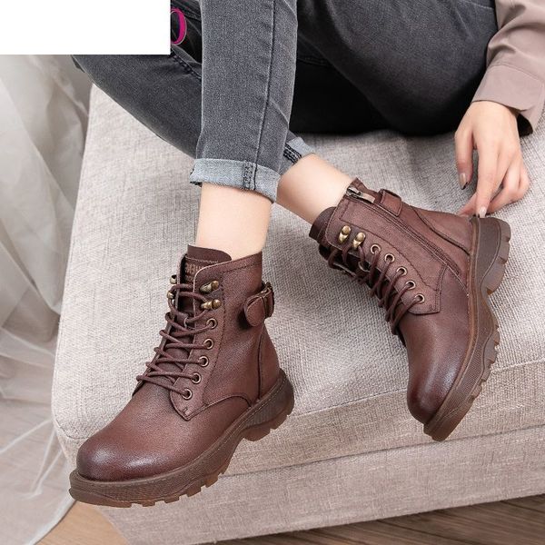 boots women's genuine leather ankle autumn winter lace up vintage punk flat ladies shoes woman botas mujer 953x, Black
boots women's genuine leather ankle autumn winter lace up vintage punk flat ladies shoes woman botas mujer 953x, Black