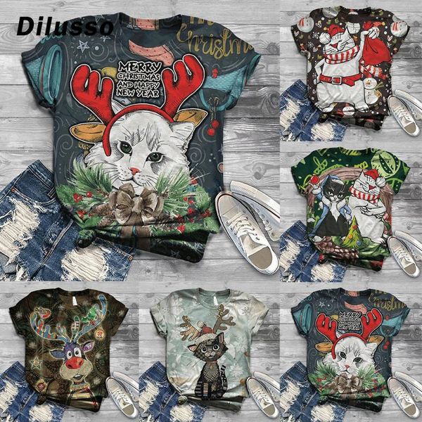 women's t-shirt plus size women short sleeve summer shirt 3d christmas printed o-neck tee female pullover shirt#d3, White
women's t-shirt plus size women short sleeve summer shirt 3d christmas printed o-neck tee female pullover shirt#d3, White