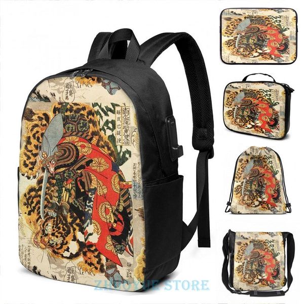 backpack funny graphic print samurai painting usb charge men school bags women bag travel laptop
backpack funny graphic print samurai painting usb charge men school bags women bag travel laptop