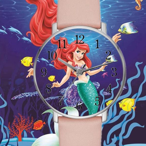 wristwatches cartoon princess ariel women's watch the little mermaid fairy tale sea's daughter quartz, Slivery;brown
wristwatches cartoon princess ariel women's watch the little mermaid fairy tale sea's daughter quartz, Slivery;brown