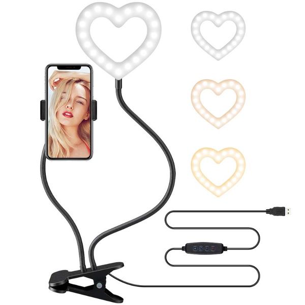 heart shaped led selfie ring light with phone holder usb pography fill lamps for youtube live stream make up flash heads
heart shaped led selfie ring light with phone holder usb pography fill lamps for youtube live stream make up flash heads