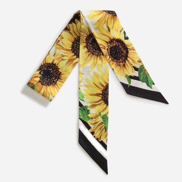 scarves sigishir sunflower women's scarf print 100-scale simulated silk binding bag handle small ribbon customisation, Blue;gray
scarves sigishir sunflower women's scarf print 100-scale simulated silk binding bag handle small ribbon customisation, Blue;gray