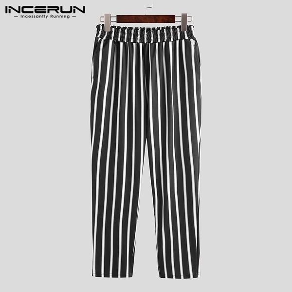 men's pants incerun casual men striped elastic waist joggers streetwear 2021 fitness trousers fashion leisure workout long, Black
men's pants incerun casual men striped elastic waist joggers streetwear 2021 fitness trousers fashion leisure workout long, Black
