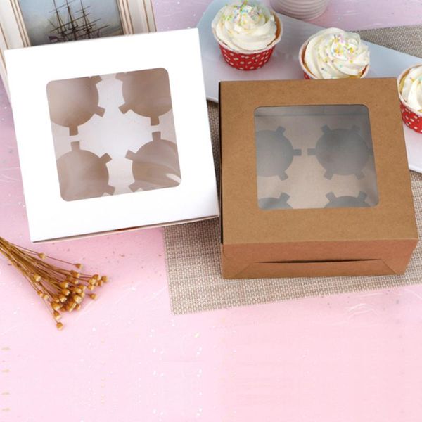 gift wrap 4 cavities kraft paper packaging box cup cake with window cupcake dessert containers bakery carriers wedding party
gift wrap 4 cavities kraft paper packaging box cup cake with window cupcake dessert containers bakery carriers wedding party