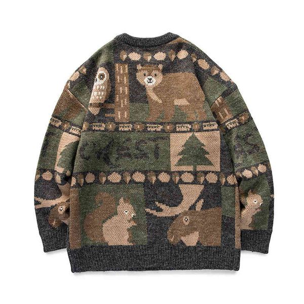 seveyfan ugly christmas men's winter 2021 cartoon bear deer knitwear loose cotton pullover sweater for coupl, Black
seveyfan ugly christmas men's winter 2021 cartoon bear deer knitwear loose cotton pullover sweater for coupl, Black