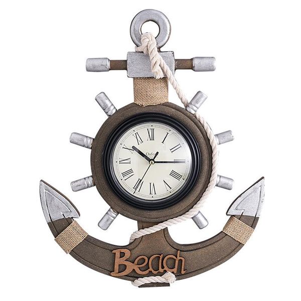 mediterranean retro anchor clock beach theme wall clocks nautical boat helm heel decoration hanging
mediterranean retro anchor clock beach theme wall clocks nautical boat helm heel decoration hanging