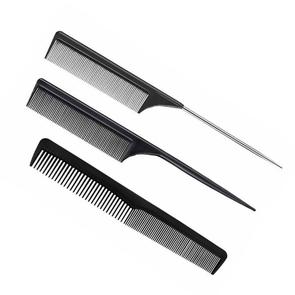 hair brushes 3pcs of one set professional pointed tail comb anti-static child bangs for home salon work store, Silver
hair brushes 3pcs of one set professional pointed tail comb anti-static child bangs for home salon work store, Silver