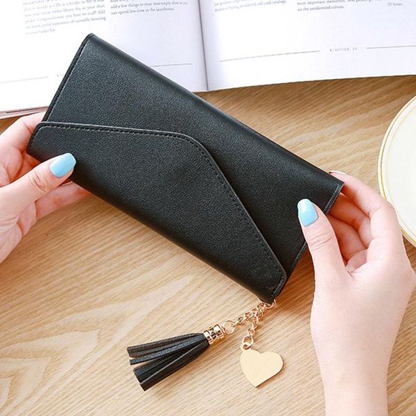 wallets ly women leather slim wallet long design trifold holder organizer purse, Red;black
wallets ly women leather slim wallet long design trifold holder organizer purse, Red;black