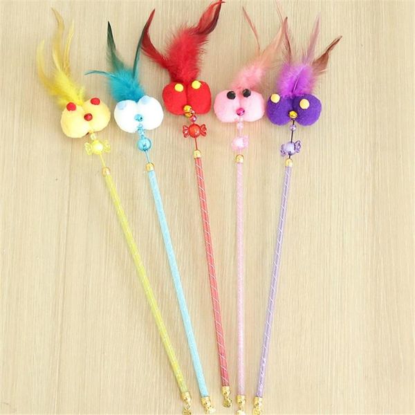 colorful feather cat teaser stick kitten interactive training catch grinding toy cute pompom plush ball funny cats wand toys
colorful feather cat teaser stick kitten interactive training catch grinding toy cute pompom plush ball funny cats wand toys