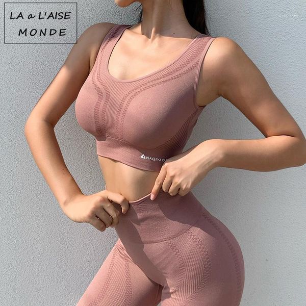 yoga outfit seamless set sports bra and leggings jogging women gym workout tights fitness suit 
yoga outfit seamless set sports bra and leggings jogging women gym workout tights fitness suit