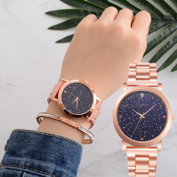 wristwatches ladies watch starry sky diamond dial women bracelet watches stainless quartz steel wristwatch woman, Slivery;brown
wristwatches ladies watch starry sky diamond dial women bracelet watches stainless quartz steel wristwatch woman, Slivery;brown