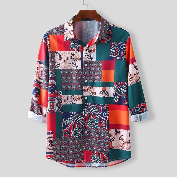 shirts men streetwear hawaiian style casual loose long sleeve printing lapel shirt blouse men clothing sep, White;black
shirts men streetwear hawaiian style casual loose long sleeve printing lapel shirt blouse men clothing sep, White;black