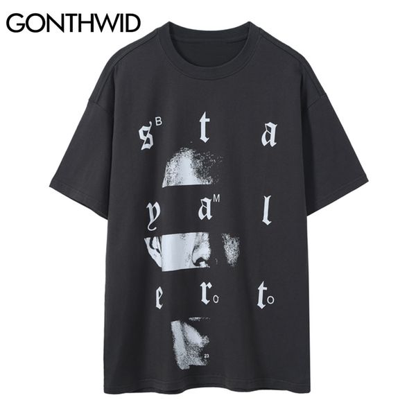 streetwear tees shirts hip hop face letter punk rock gothic tshirts harajuku hipster short sleeve casual cotton 210602, White;black
streetwear tees shirts hip hop face letter punk rock gothic tshirts harajuku hipster short sleeve casual cotton 210602, White;black