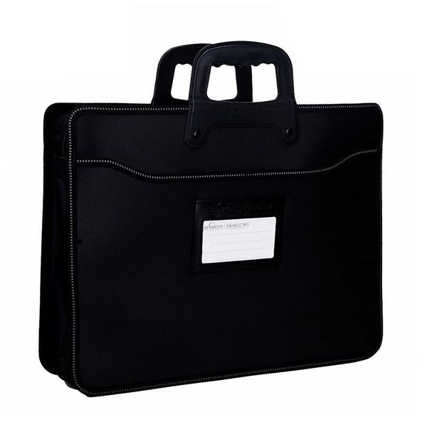business card files a4 handbag briefcase file bag office belt pocket document black pvc with white embroidered soild color zipper
business card files a4 handbag briefcase file bag office belt pocket document black pvc with white embroidered soild color zipper
