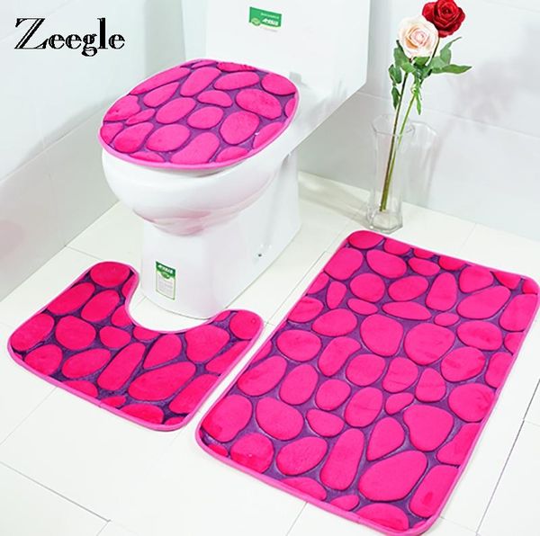 bath mats 3d pebble embossing 3pcs/set bathroom set coral fleece toilet rugs anti-slip floor carpets door
bath mats 3d pebble embossing 3pcs/set bathroom set coral fleece toilet rugs anti-slip floor carpets door