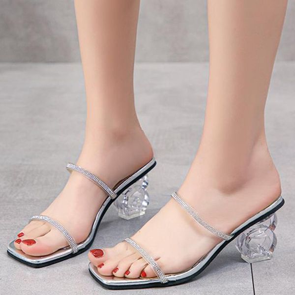 slippers rimocy fashion crystal strap square toe pumps women summer transparent high heels 2021 silver party shoes plus size 45, Black
slippers rimocy fashion crystal strap square toe pumps women summer transparent high heels 2021 silver party shoes plus size 45, Black