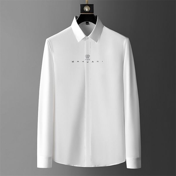 letter embroidery men's shirt slim fit long sleeve business casual autumn male office social formal dress s 220218, White;black
letter embroidery men's shirt slim fit long sleeve business casual autumn male office social formal dress s 220218, White;black