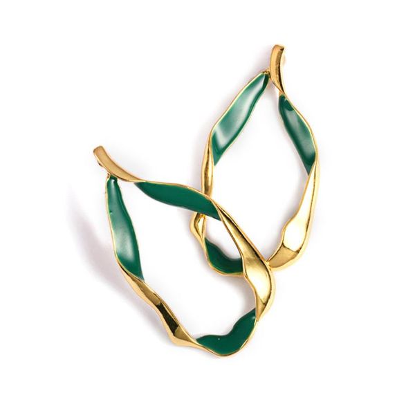 hoop & huggie contrasting color enamel alloy earrings european and american fashion simple metal irregular large, Golden;silver
hoop & huggie contrasting color enamel alloy earrings european and american fashion simple metal irregular large, Golden;silver