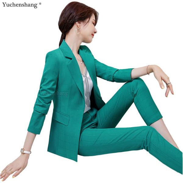 arrival green pink blue plaid 2 piece set pant suit women female office lady plus size jacket and 5xl blazer women's two pants, White
arrival green pink blue plaid 2 piece set pant suit women female office lady plus size jacket and 5xl blazer women's two pants, White