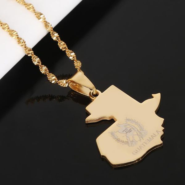 pendant necklaces stainless steel gold color guatemala map necklace trendy flag chain jewelry, Silver
pendant necklaces stainless steel gold color guatemala map necklace trendy flag chain jewelry, Silver