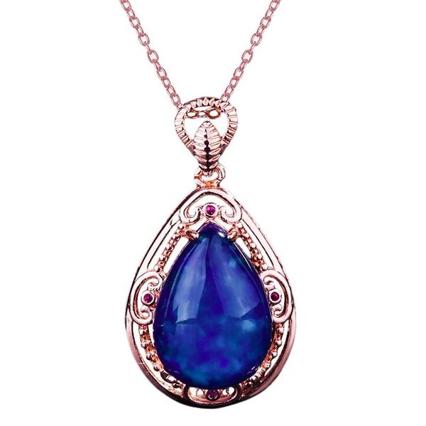 exquisite water drop pendant necklace with blue crystal cubic zircon elegant vintage jewelry for women wedding couple gift necklaces, Silver
exquisite water drop pendant necklace with blue crystal cubic zircon elegant vintage jewelry for women wedding couple gift necklaces, Silver