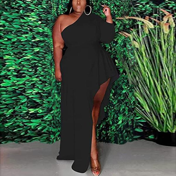 casual dresses women solid dress slanted shoulder one-shoulder sleeve irregular long loose hem slit sukienki damskie #g3, Black;gray
casual dresses women solid dress slanted shoulder one-shoulder sleeve irregular long loose hem slit sukienki damskie #g3, Black;gray