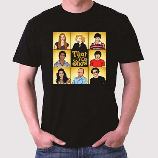 new that '70s show period sitcom men's black t-shirt size s to 3xl, White;black
new that '70s show period sitcom men's black t-shirt size s to 3xl, White;black