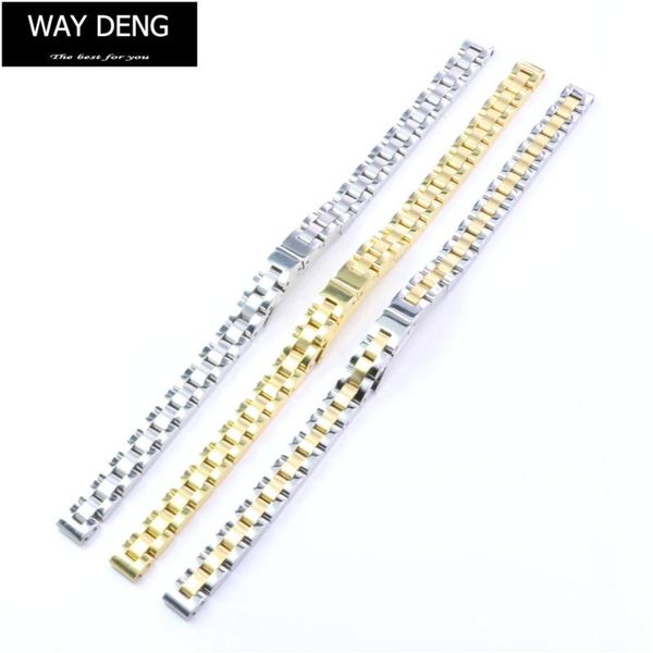 watch bands way deng - women's stainless steel metal band watchband 8 mm hidden clasp strap bracelet jewelry accessories y158, Black;brown
watch bands way deng - women's stainless steel metal band watchband 8 mm hidden clasp strap bracelet jewelry accessories y158, Black;brown