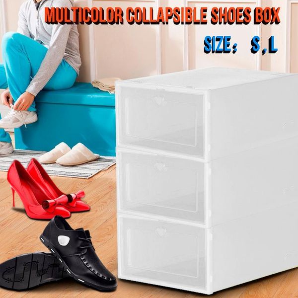 clothing & wardrobe storage 3pc shoes box thicken transparent drawer case foldable flip boxes plastic stackable dustproof shoe organizer rac
clothing & wardrobe storage 3pc shoes box thicken transparent drawer case foldable flip boxes plastic stackable dustproof shoe organizer rac