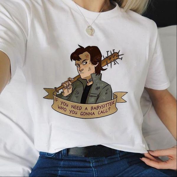 womens t shirt stranger things 3 funny tshirt women eleven cartoon if you need a babysitter who goona call printed, White
womens t shirt stranger things 3 funny tshirt women eleven cartoon if you need a babysitter who goona call printed, White