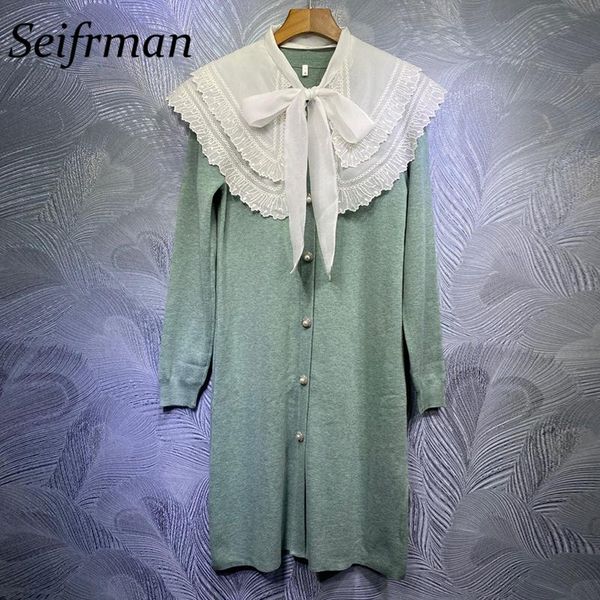 casual dresses seifrmann women autumn fashion runway party short dress bow ruffles long sleeve shirts style ladies cardigan knitting, Black;gray
casual dresses seifrmann women autumn fashion runway party short dress bow ruffles long sleeve shirts style ladies cardigan knitting, Black;gray