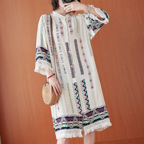large size women's clothing 2021 summer plump girls western style youthful-looking loose mid-length tassel shirt dress casual dresses, Black;gray
large size women's clothing 2021 summer plump girls western style youthful-looking loose mid-length tassel shirt dress casual dresses, Black;gray
