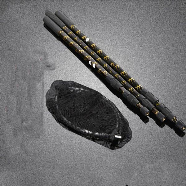1.5-2.1m fishing landing net foldable carbon rod nylon steel tackle diamond slot deep dip accessories
1.5-2.1m fishing landing net foldable carbon rod nylon steel tackle diamond slot deep dip accessories