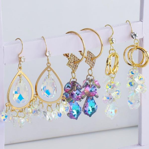 dangle & chandelier lifefontier multiple crystal drop earrings for women gold color metal colorful purple tassel wedding jewelry, Silver
dangle & chandelier lifefontier multiple crystal drop earrings for women gold color metal colorful purple tassel wedding jewelry, Silver