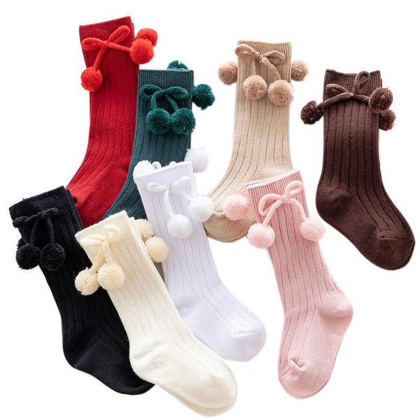 socks zk30 pompom baby for children knit born girls autumn winter kids boy accessories items, Pink;yellow
socks zk30 pompom baby for children knit born girls autumn winter kids boy accessories items, Pink;yellow