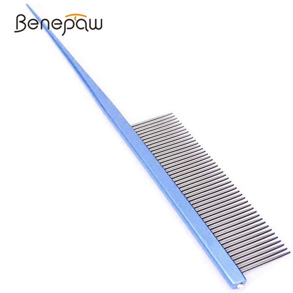 benepaw professional stainless steel dog comb comfortable anti static painless pin tail hair brush pet grooming tool durable
benepaw professional stainless steel dog comb comfortable anti static painless pin tail hair brush pet grooming tool durable