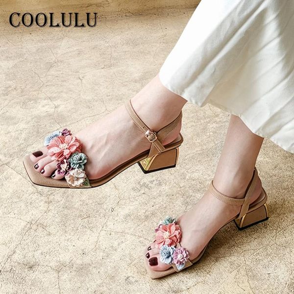 slippers coolulu real leather square toe sandals women shoes kid suede med heels flower block heel buckle ladies footwear blue 42, Black
slippers coolulu real leather square toe sandals women shoes kid suede med heels flower block heel buckle ladies footwear blue 42, Black