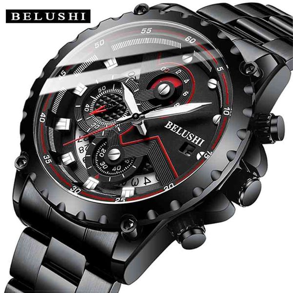 fashion new mens watches belushi brand luxury chronograph full steel waterproof quartz watch men date sports clock 210329, Slivery;brown
fashion new mens watches belushi brand luxury chronograph full steel waterproof quartz watch men date sports clock 210329, Slivery;brown
