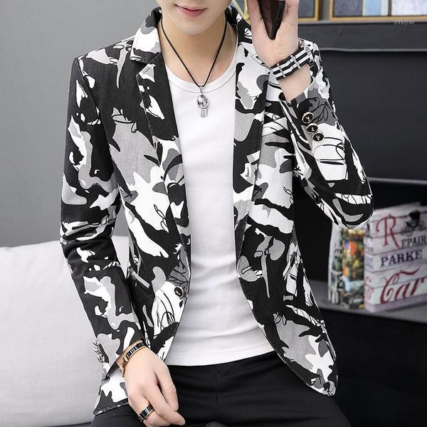 men's suits & blazers spring 2021 blazer men fashion camouflage print mens jacket slim fit casual denim all match hombre 3xl, White;black
men's suits & blazers spring 2021 blazer men fashion camouflage print mens jacket slim fit casual denim all match hombre 3xl, White;black
