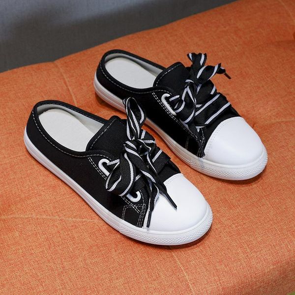 summer cool women's breathable canvas shoes, fashion students all-match half-slippers, trendy lazy shoes slippers, Black
summer cool women's breathable canvas shoes, fashion students all-match half-slippers, trendy lazy shoes slippers, Black