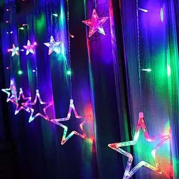 2.5m star lamp led lights curtain wedding holiday party year decor multicolor fairy five-pointed light decoration
2.5m star lamp led lights curtain wedding holiday party year decor multicolor fairy five-pointed light decoration
