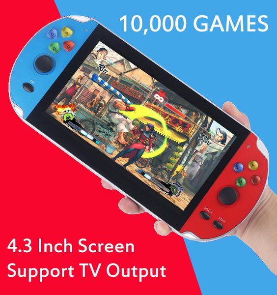 portable 4.3-inch handheld game players retro console video games built-in 10,000 joystick support tv out
portable 4.3-inch handheld game players retro console video games built-in 10,000 joystick support tv out