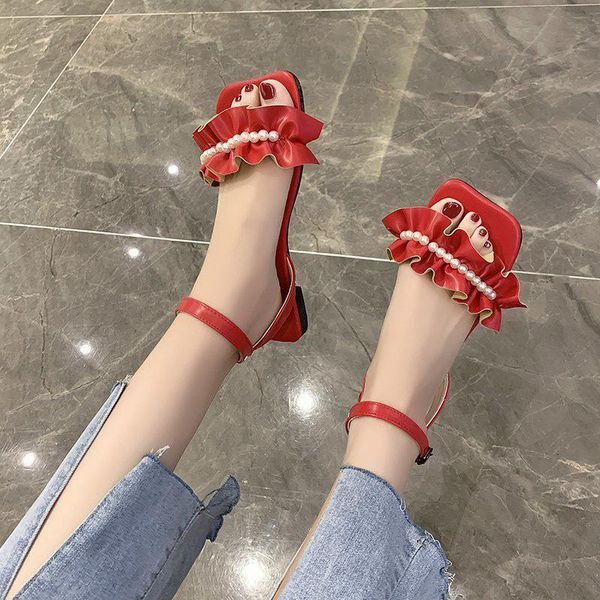 beach sandal woman luxury 2021 summer square toe all-match spring shoes clear heels suit female beige flat comfort fashion pearl sandals, Black
beach sandal woman luxury 2021 summer square toe all-match spring shoes clear heels suit female beige flat comfort fashion pearl sandals, Black
