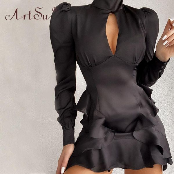 black green elegant satin hollow out mini dress women autumn winter christmas ruffles club party dresses long sleeve casual, Black;gray
black green elegant satin hollow out mini dress women autumn winter christmas ruffles club party dresses long sleeve casual, Black;gray
