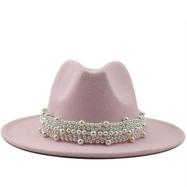 wide brim hats formal party cap wool jazz fedora casual men women leather pearl ribbon felt hat white pink yellow panama trilby, Blue;gray
wide brim hats formal party cap wool jazz fedora casual men women leather pearl ribbon felt hat white pink yellow panama trilby, Blue;gray