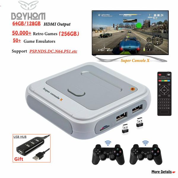 boyhom amlogic s905m wifi hd output super console x 50+ emulators 50000+ games retro mini tv video game player for ps1/n64/dc portable playe
boyhom amlogic s905m wifi hd output super console x 50+ emulators 50000+ games retro mini tv video game player for ps1/n64/dc portable playe