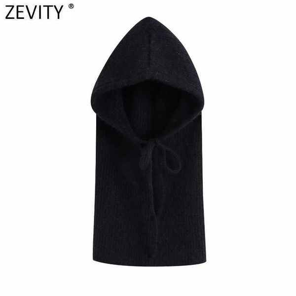 zevity women fashion lace up hooded knitting sweater femme chic design casual pullovers high street ladies black s558 210603, White;black
zevity women fashion lace up hooded knitting sweater femme chic design casual pullovers high street ladies black s558 210603, White;black