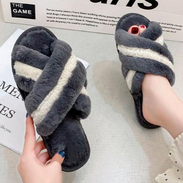 slippers warm shoe comfor soft flats women's footwear women winter shoes female short plush cross mixed color ladies indoors, Black
slippers warm shoe comfor soft flats women's footwear women winter shoes female short plush cross mixed color ladies indoors, Black