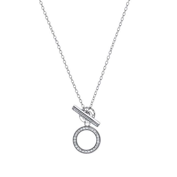 925 sterling silver zircon pav t buckle pendant necklace original box pandora disc chain necklace womens multifunctional jewelry
925 sterling silver zircon pav t buckle pendant necklace original box pandora disc chain necklace womens multifunctional jewelry