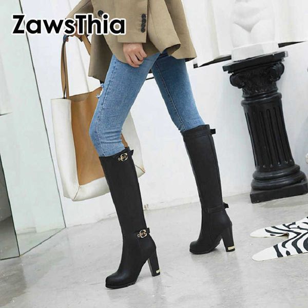 zawsthia big size 34-43 women knee high boots fur inside warm winter boots side zipper thick high heels shoes platform footwear 210611, Black
zawsthia big size 34-43 women knee high boots fur inside warm winter boots side zipper thick high heels shoes platform footwear 210611, Black